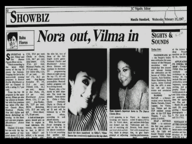 ARTICLES - Brief Articles - Nora Out Vilma In