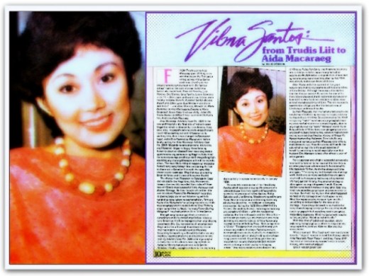 ARTICLES - Vilma Santos-From Trudis Liit to Aida Macaraeg (Movie Flash, Jan 5, 1984)